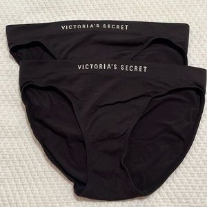 Victoria’s Secret 2 Black Bikini Panties Panty Large